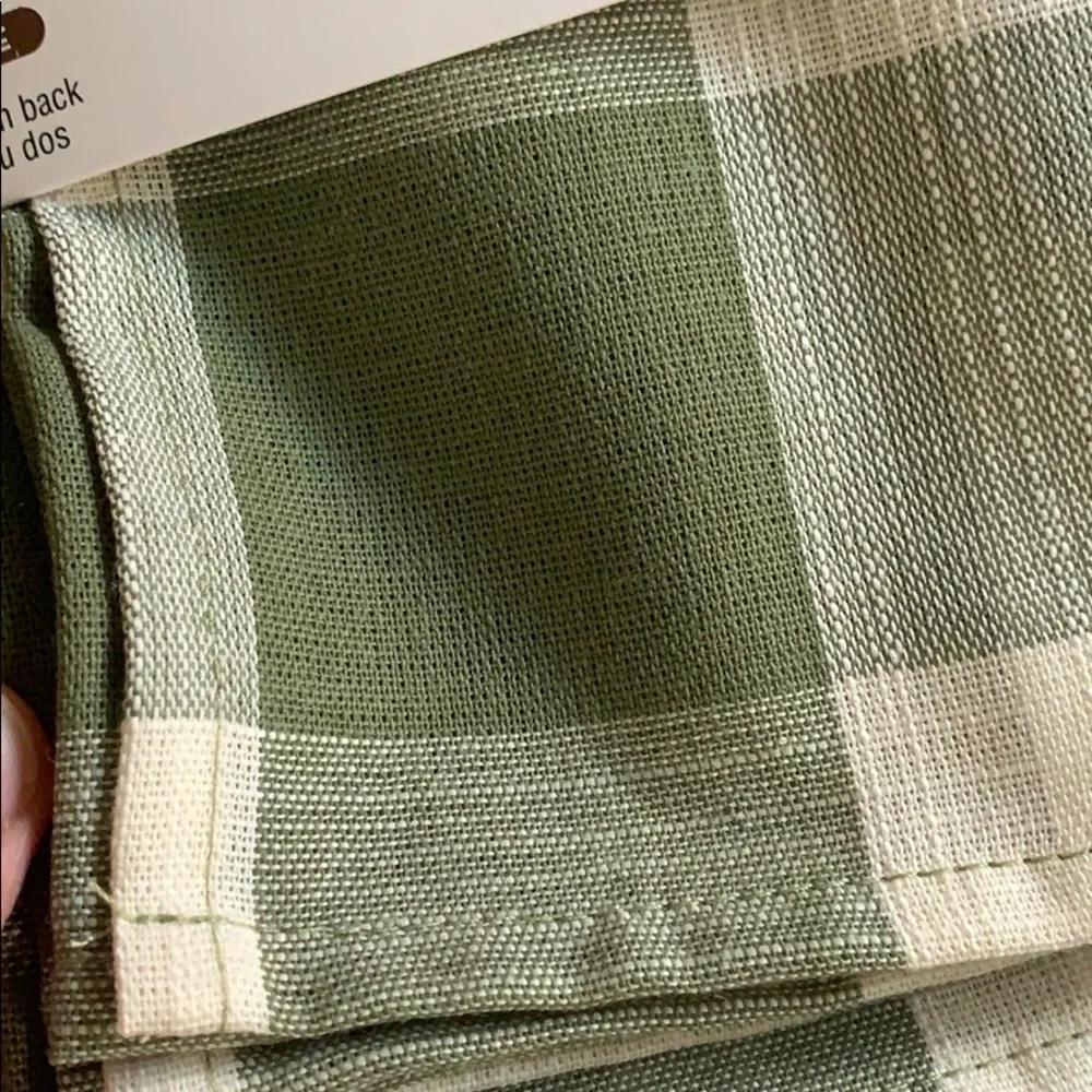 Celebrate green checkered‎ napkins table linens